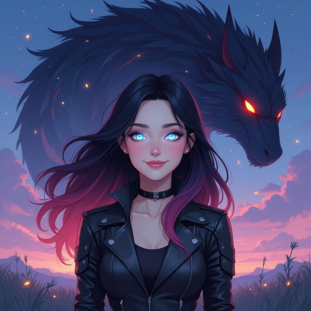 Nyara and Aisling: Dreamy Dragon Rider Artwork