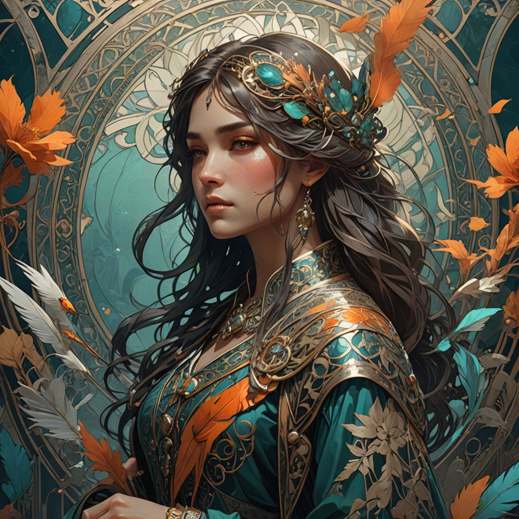 Ethereal Encounter: A Hyper-Realistic Bird in a Whimsical Wo...