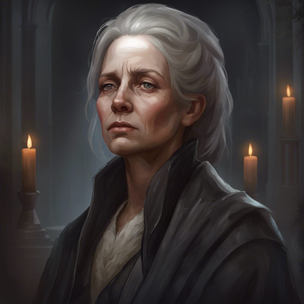 Eleanor Rigby's Grave: Detailed Digital Art Portrait