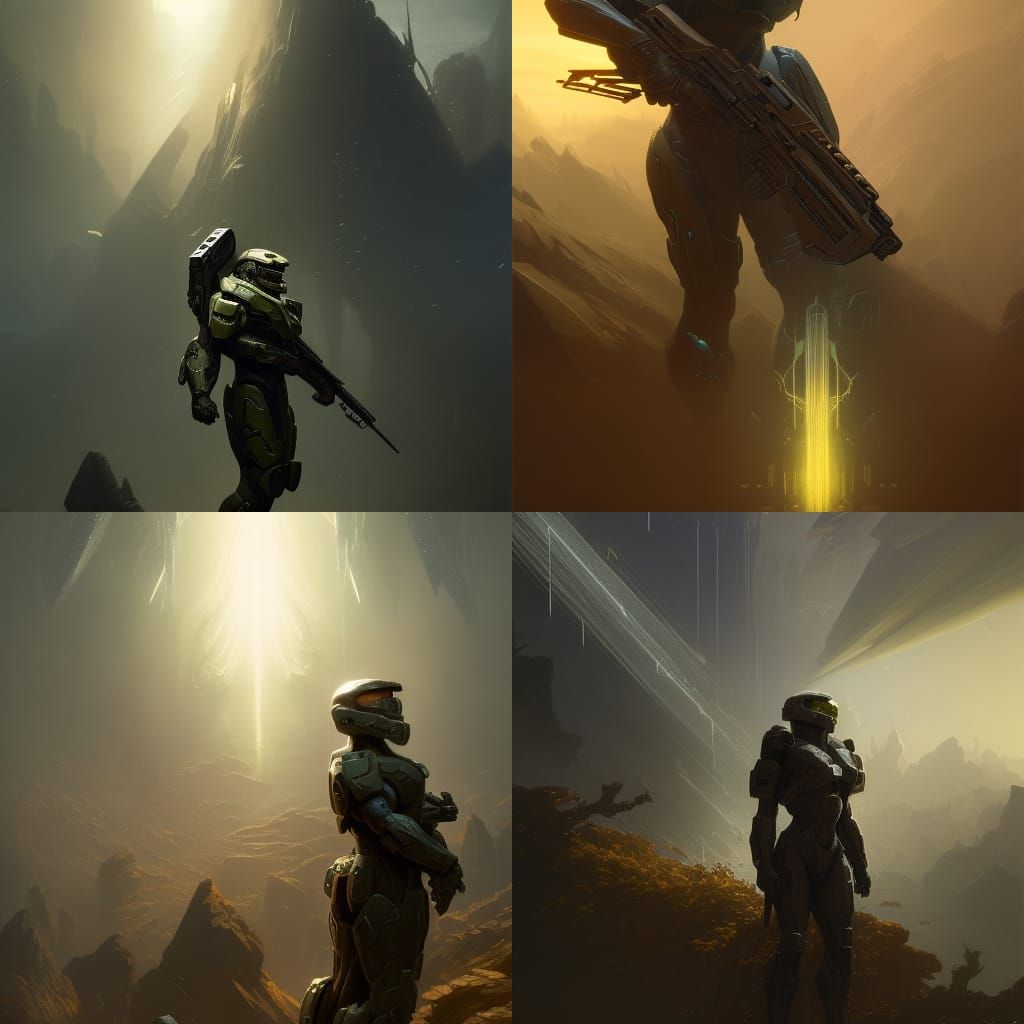 Dark Fantasy Halo in Unreal Engine Style