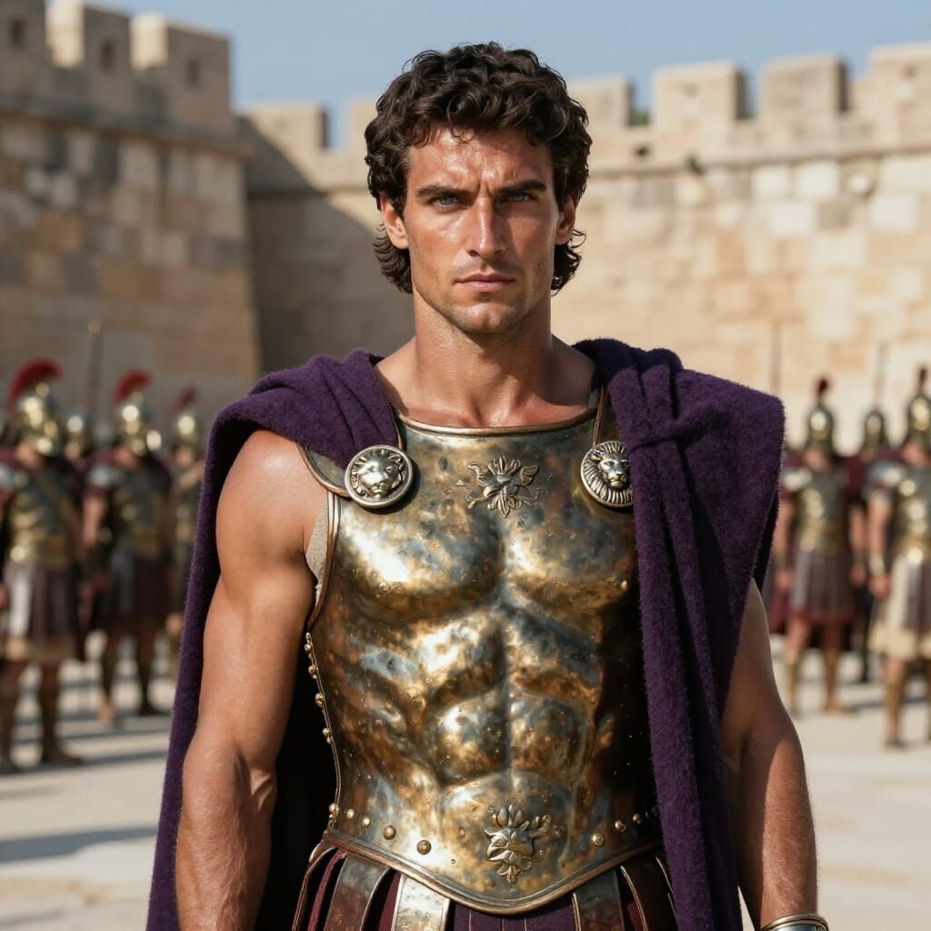 Macedonian Nobleman Pleistarkhos Antipatros in Military Atti...