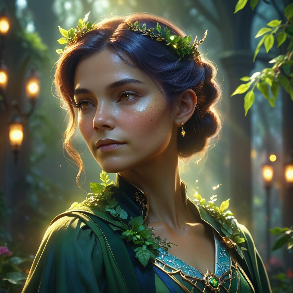 Ethereal Fairy Headmistress Portrait in Digital Fantasy Art