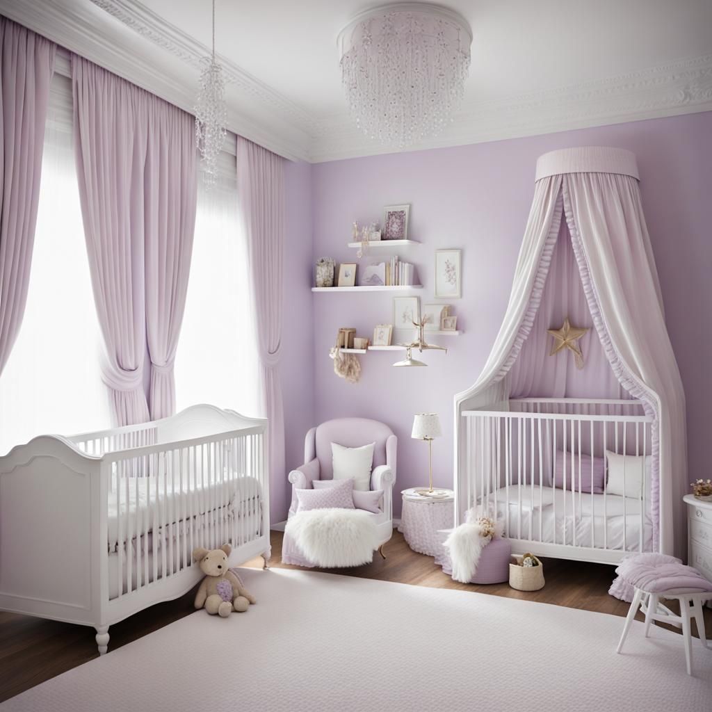 Lilac and White Baby Room: Cozy, Charming, and Dreamy