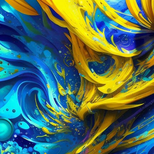 Vibrant Watercolor Flowers with Intricate Details