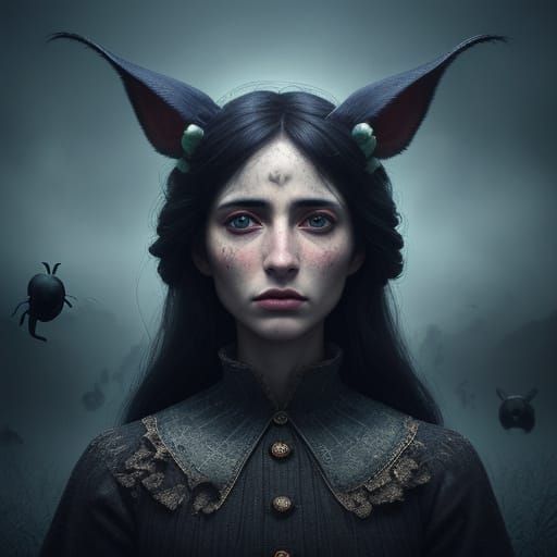 Surrealistic Portraits of Intense Emotions in Triadic Colors