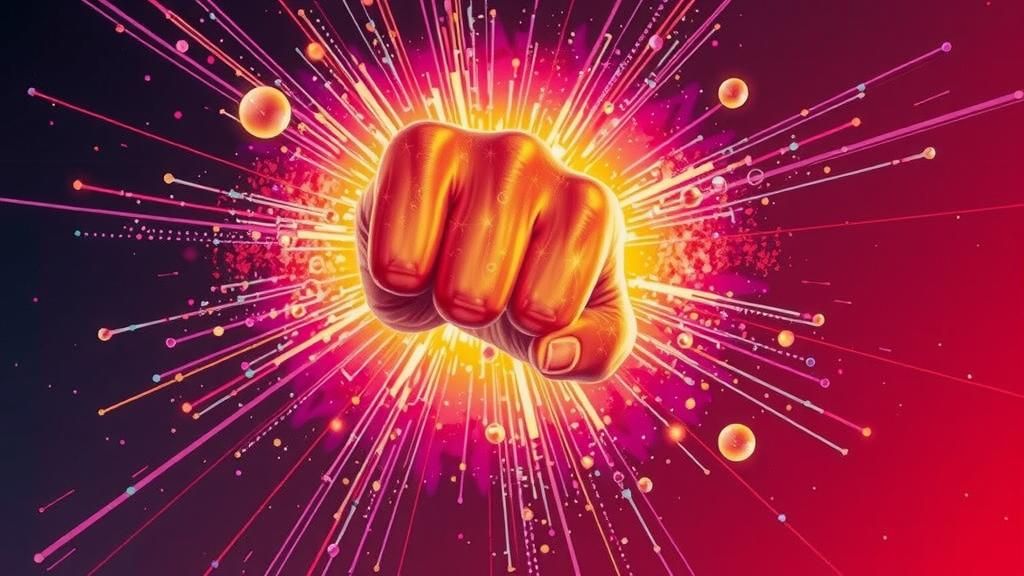 Ethereal Fist Shatters Space-Time with Radioactive Impact