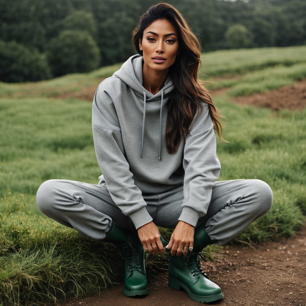 Effortless Nicole Scherzinger in Heather Grey Chic