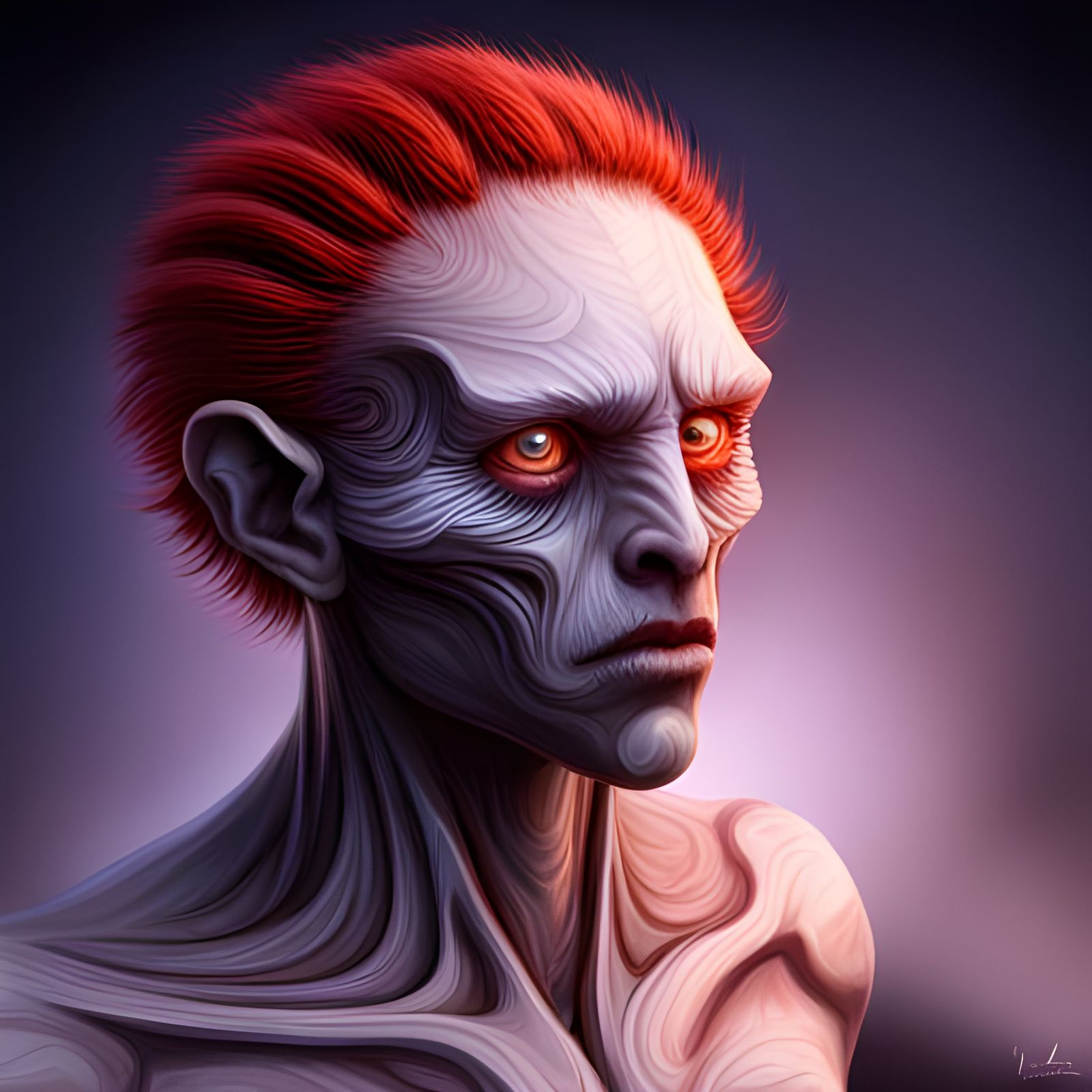 Eldritch Cordyceps Sloth Hybrid Portrait in 8K