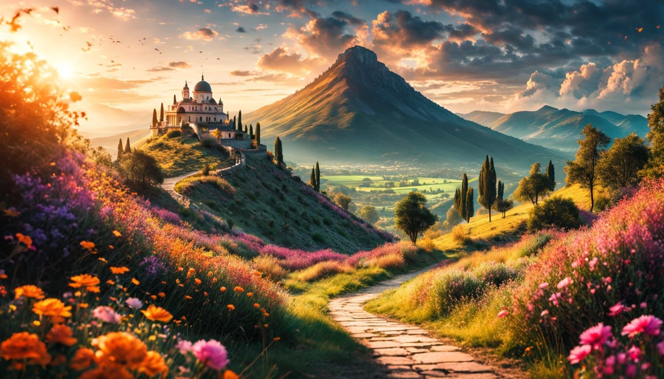 Haunting Path to Kingdom with Spectral Figures