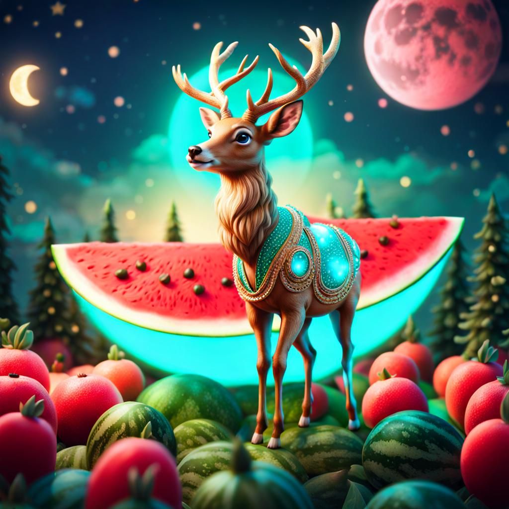 Starlight Moonwalk by Deer on Watermelon Moon