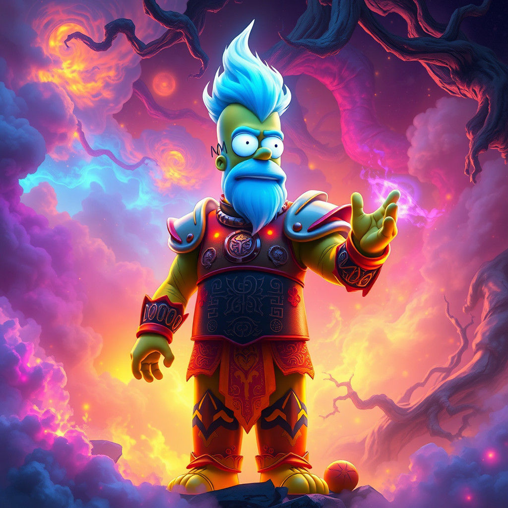 Homer Simpson in Level 1000 Gyat Suit