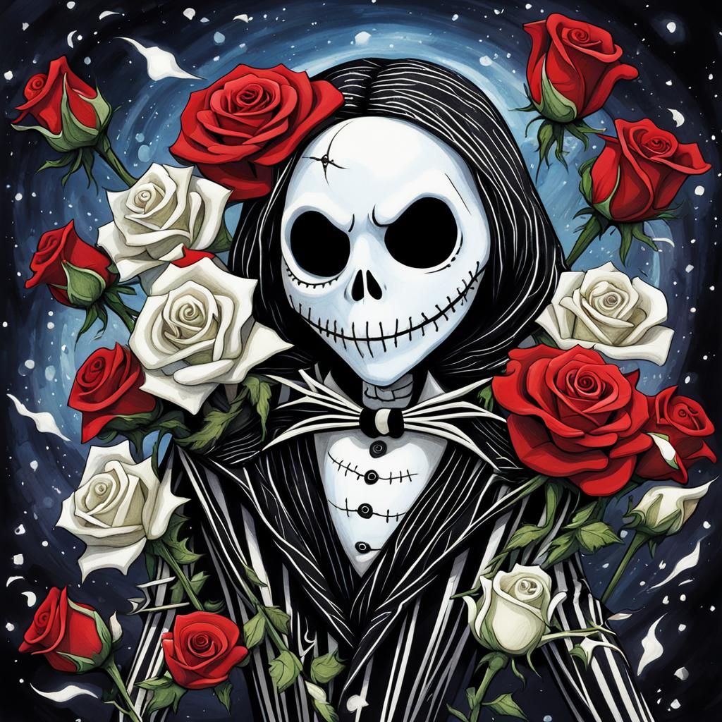Jack Skellington Roses: Fragrant Scent of Eternity