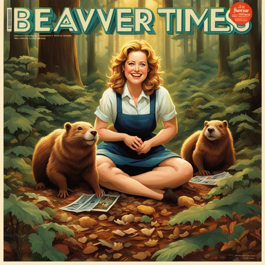 Magazine Cover Art Featuring Smiling Woman