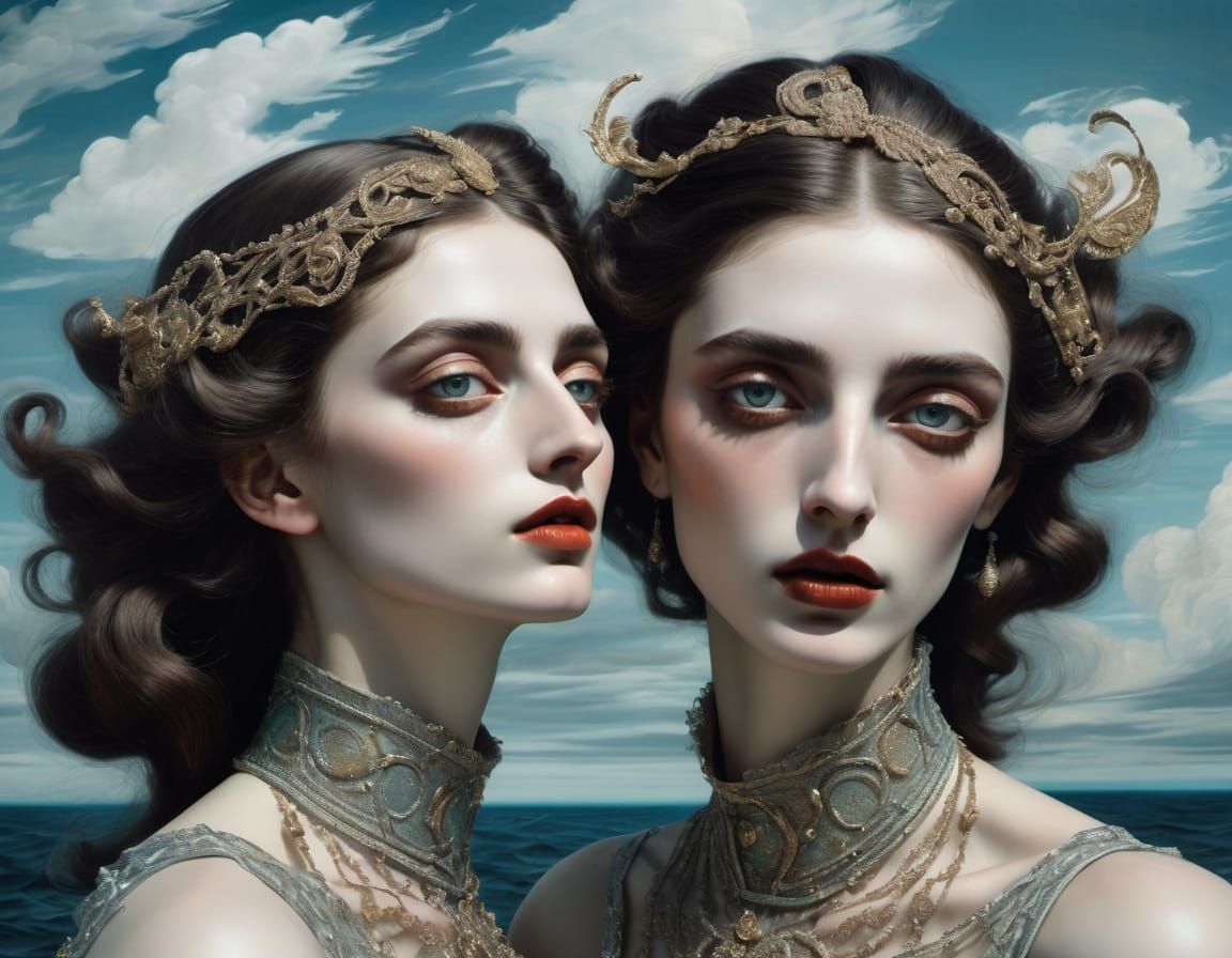 Baroque Androgynes Dancing in Dreamscape