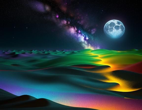 Desert night Kelly Freas Kandinsky Julia Pott Edward Hopper tetradic colors split-complementa...