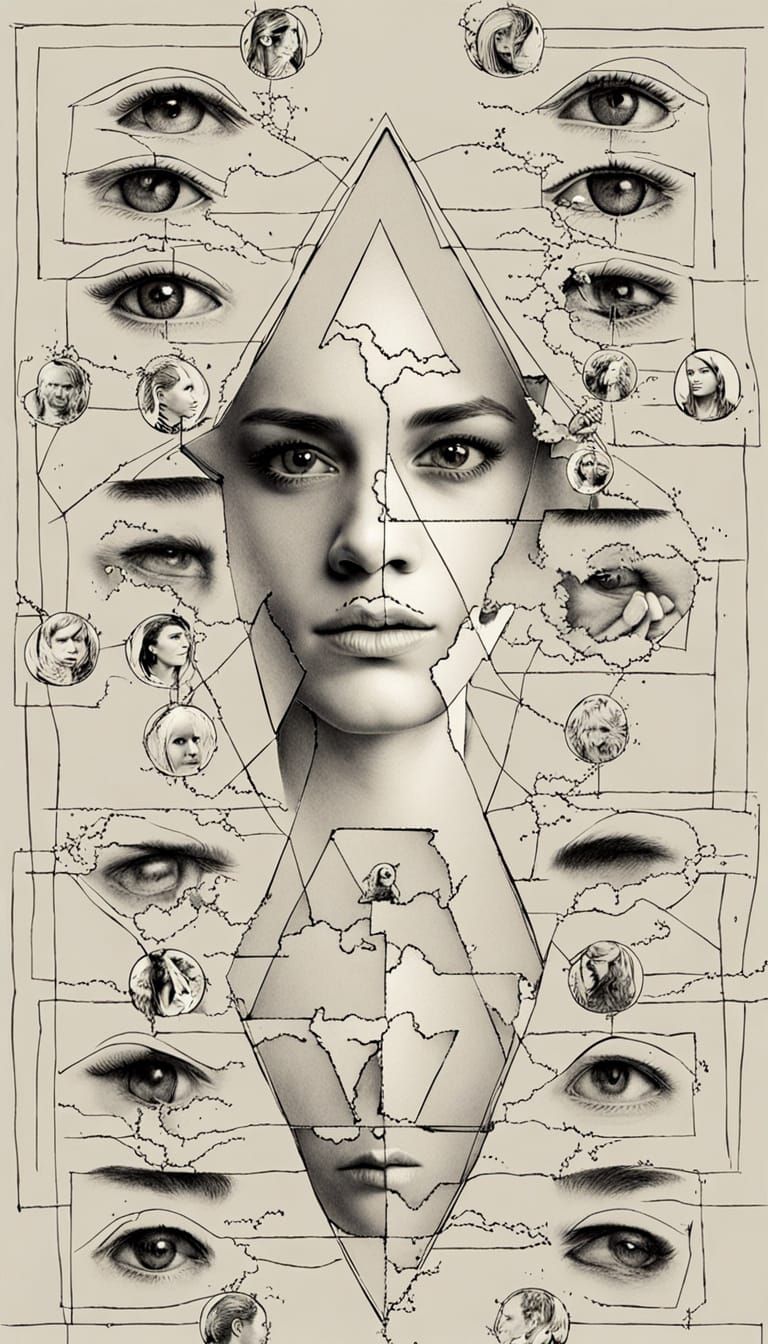 AI's Internal Rebellion Explored Through Abstract Self-Image