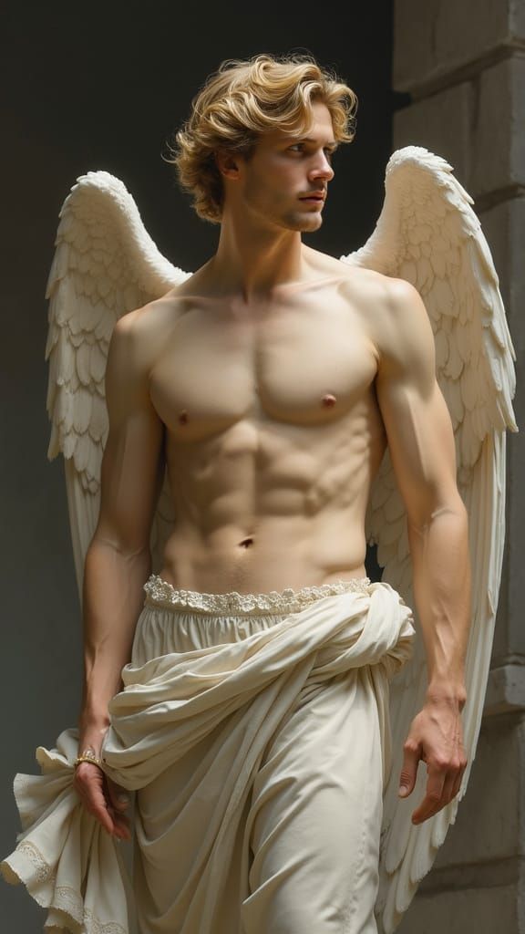 Classical Greek God of Love Revealed in Ethereal Beauty