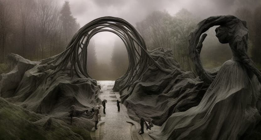 Surreal Kolossus Stopmotion Photograph in Dreamlike Style