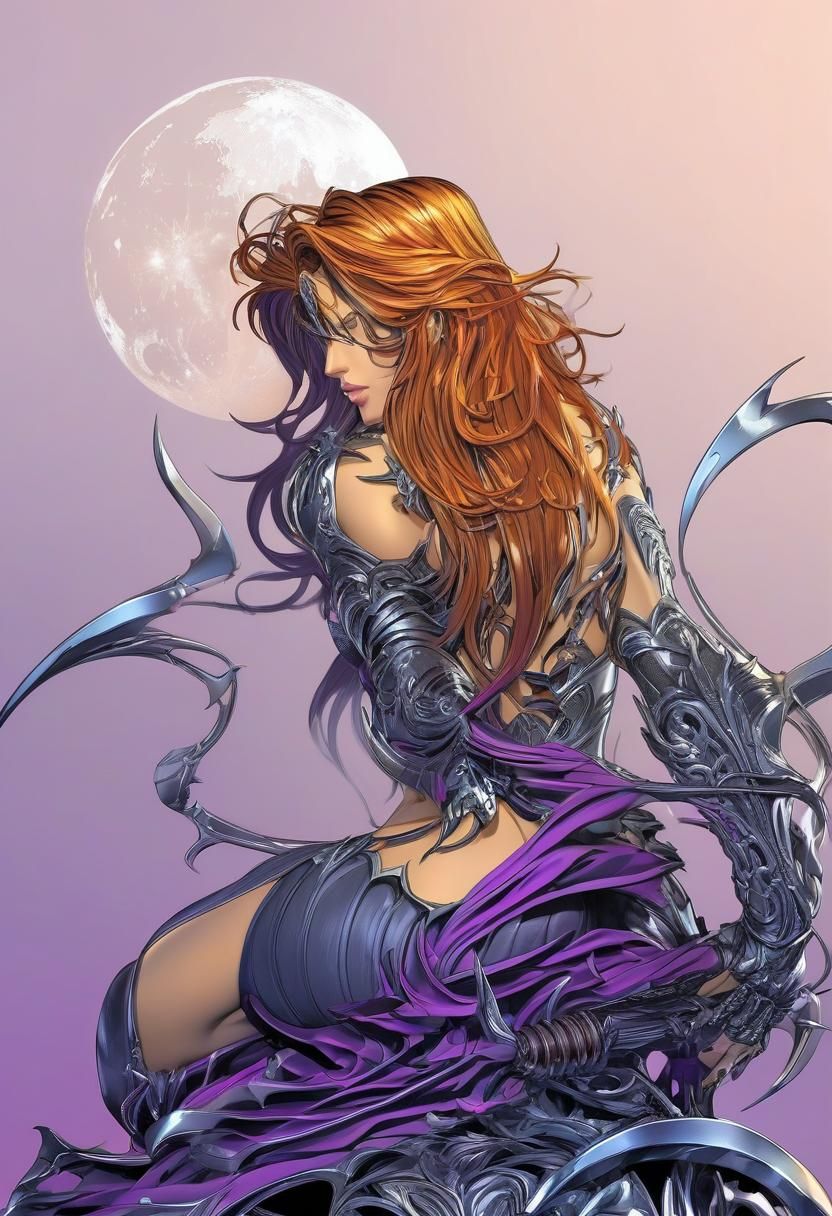 Anime Witchblade with Liquid Metal Armor
