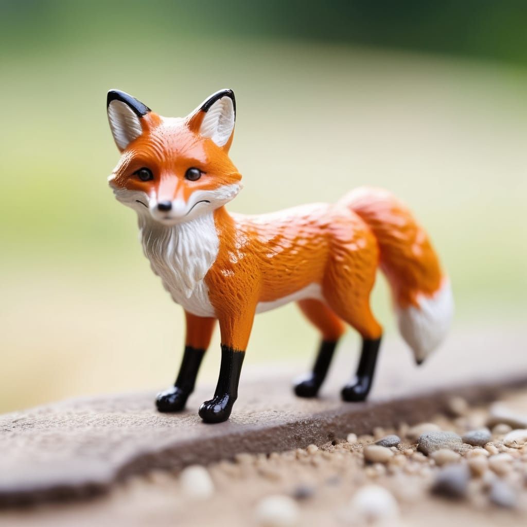 Adorable Miniature Whimsical Foxtrot Tilt-Shift