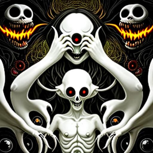 Ghost Lost in Thought: Surreal Psychedelic AI Art