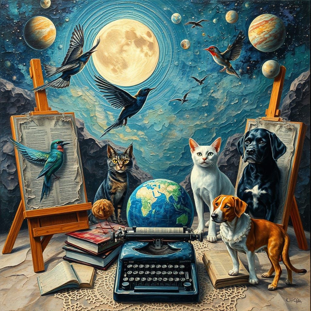 Infinite Creation in Vibrant American Realism Style