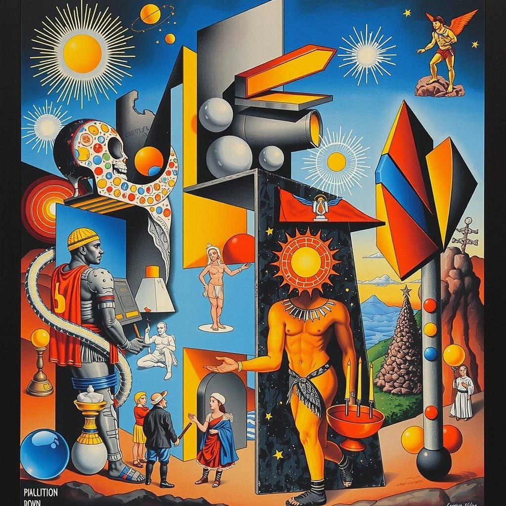 Conceptual Collage of Scientific Disciplines