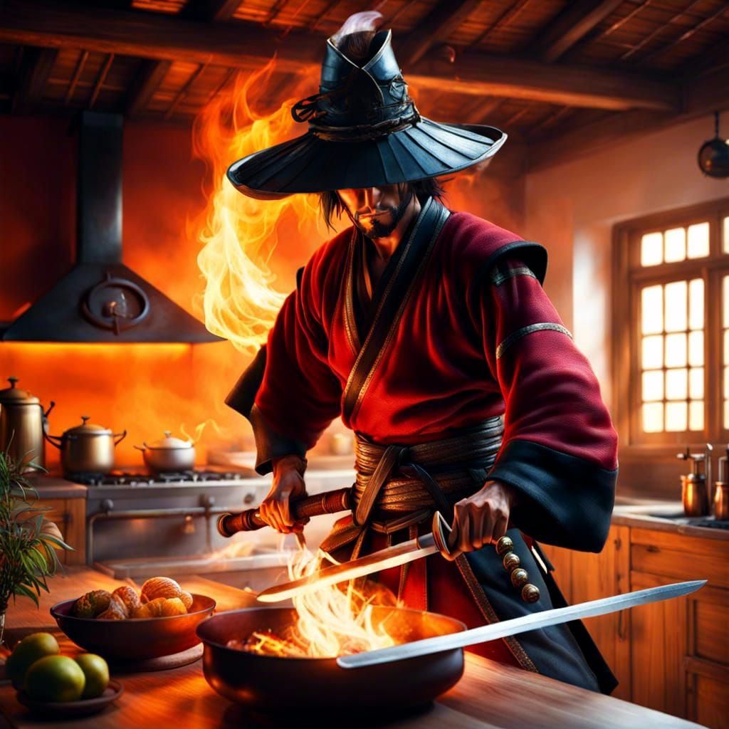 The Fire Elemental Samurai Pirate Chef