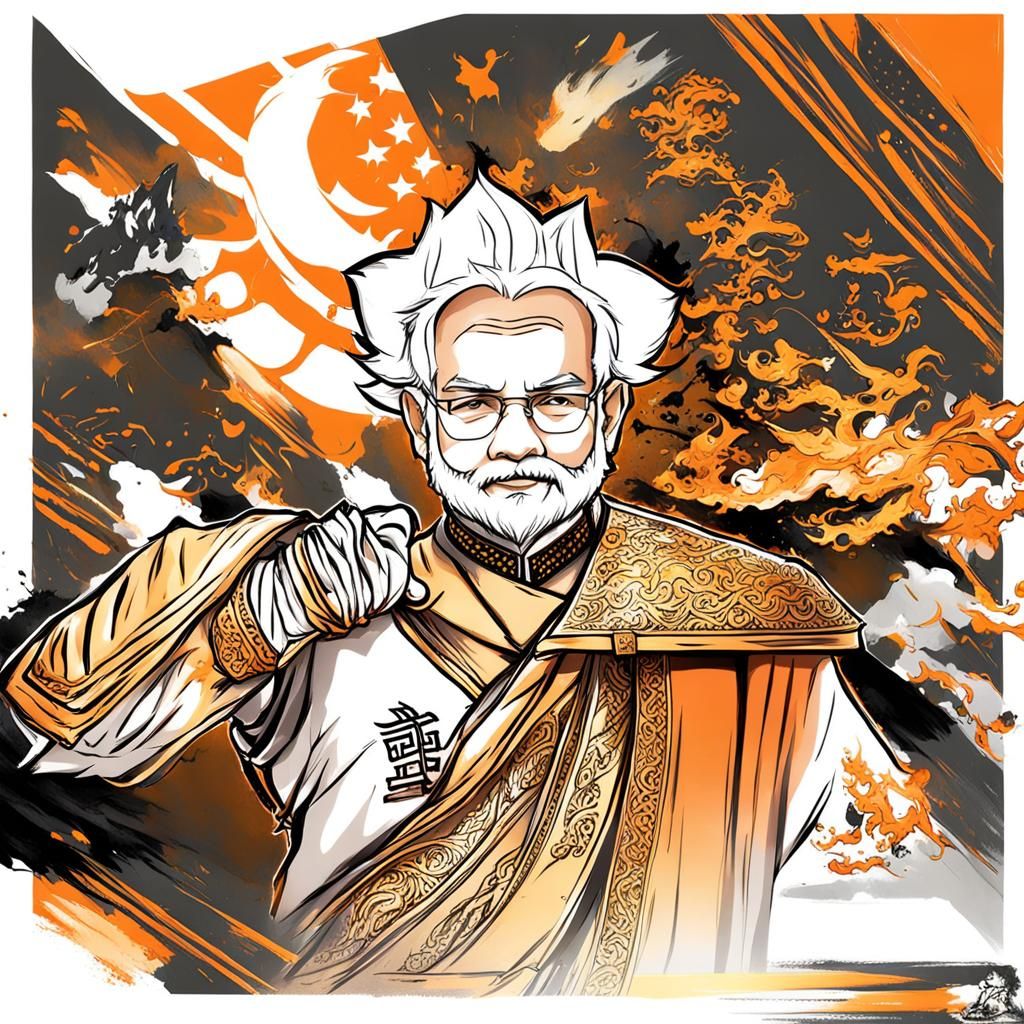 Anime-Style Portrait of a Leader