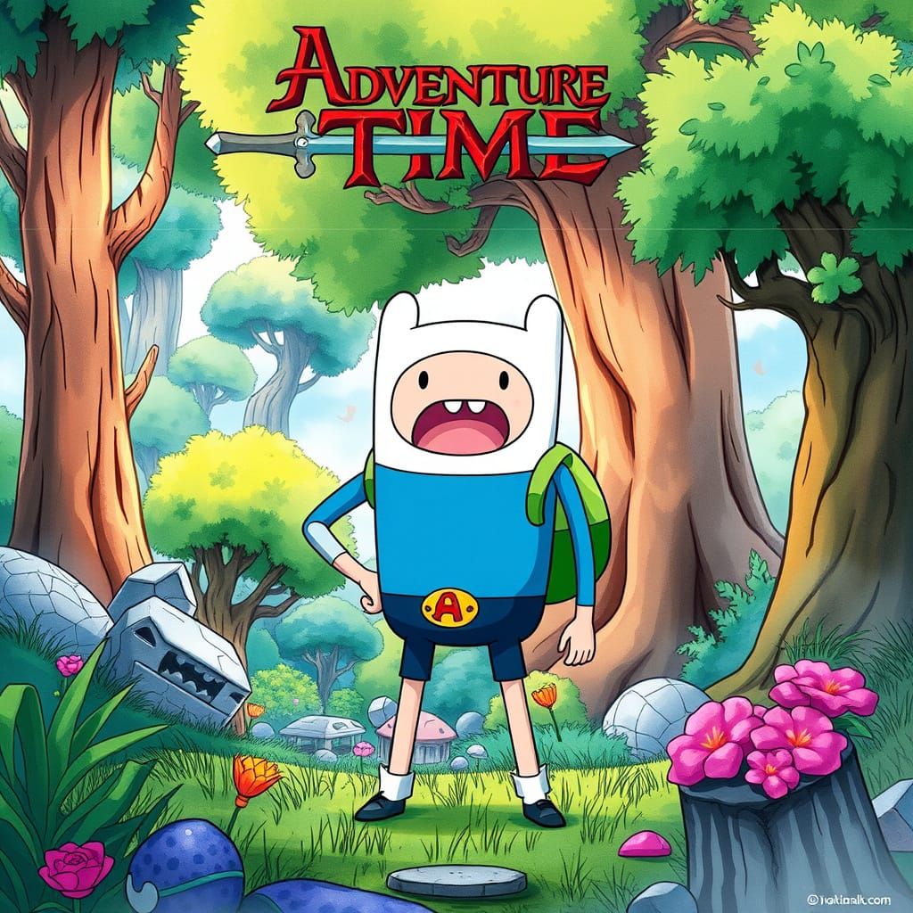 Heroic Figure in Adventure Time World