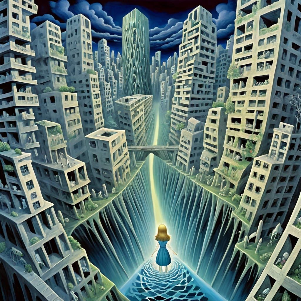 Surrealist Architecture Evokes Horror in Neo-Tokyo