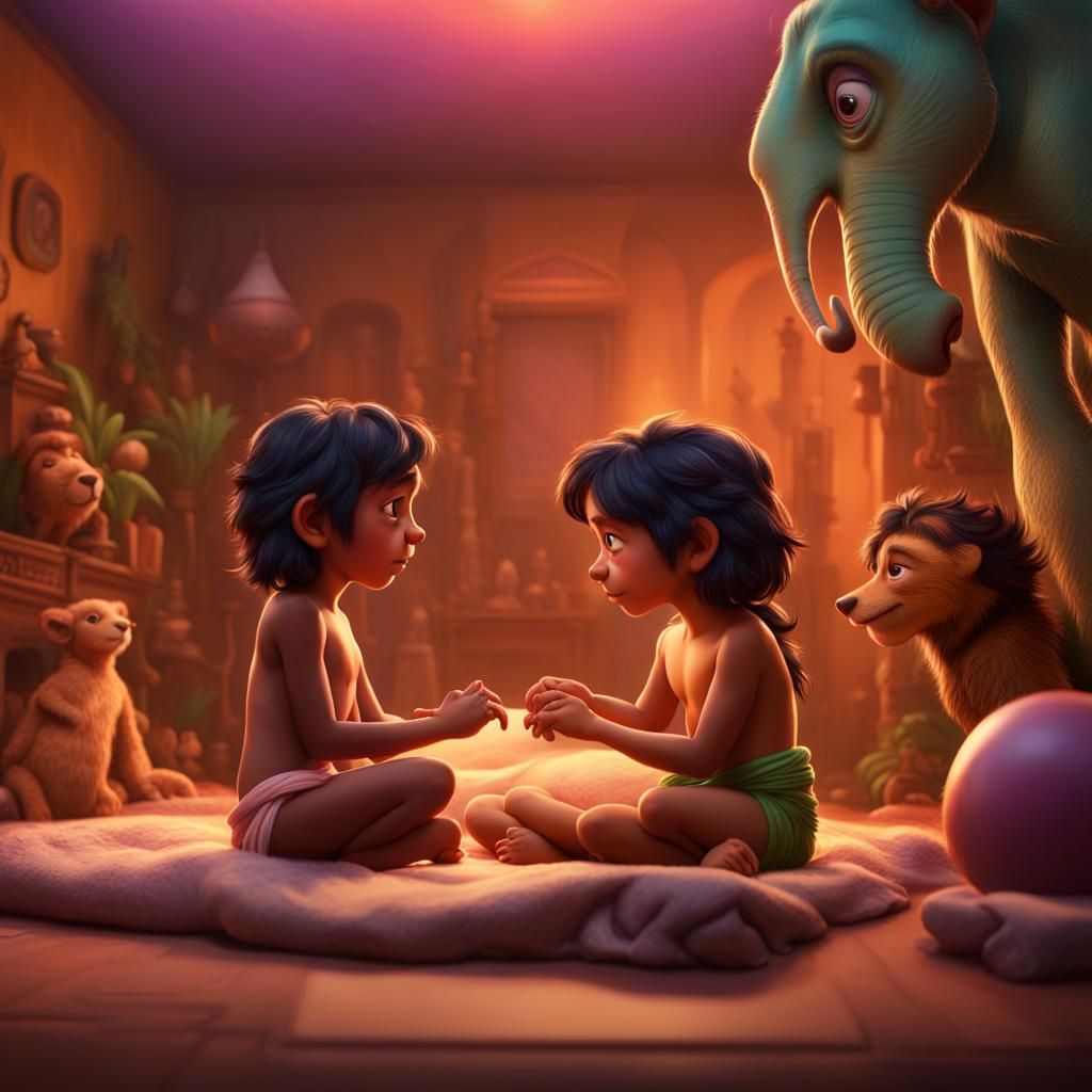 Mowgli and Shanti Welcome Newborn Twins