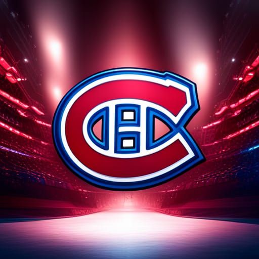 Montreal Canadiens Logo as Detailed Matte Painting