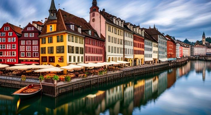Weinmarkt, Old Town Luzern: Swiss Landscape Photography