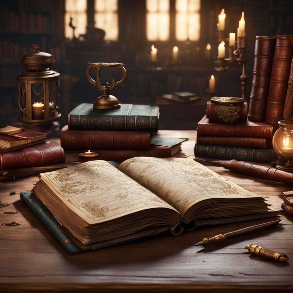 Harry Potter Book: Detailed Matte Painting