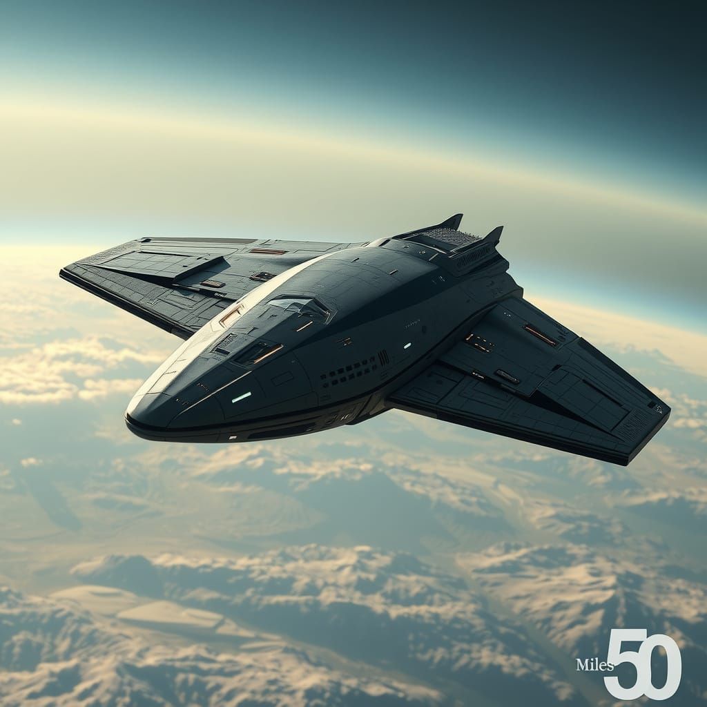 Alien Spaceship Silently Hovers Above Earth