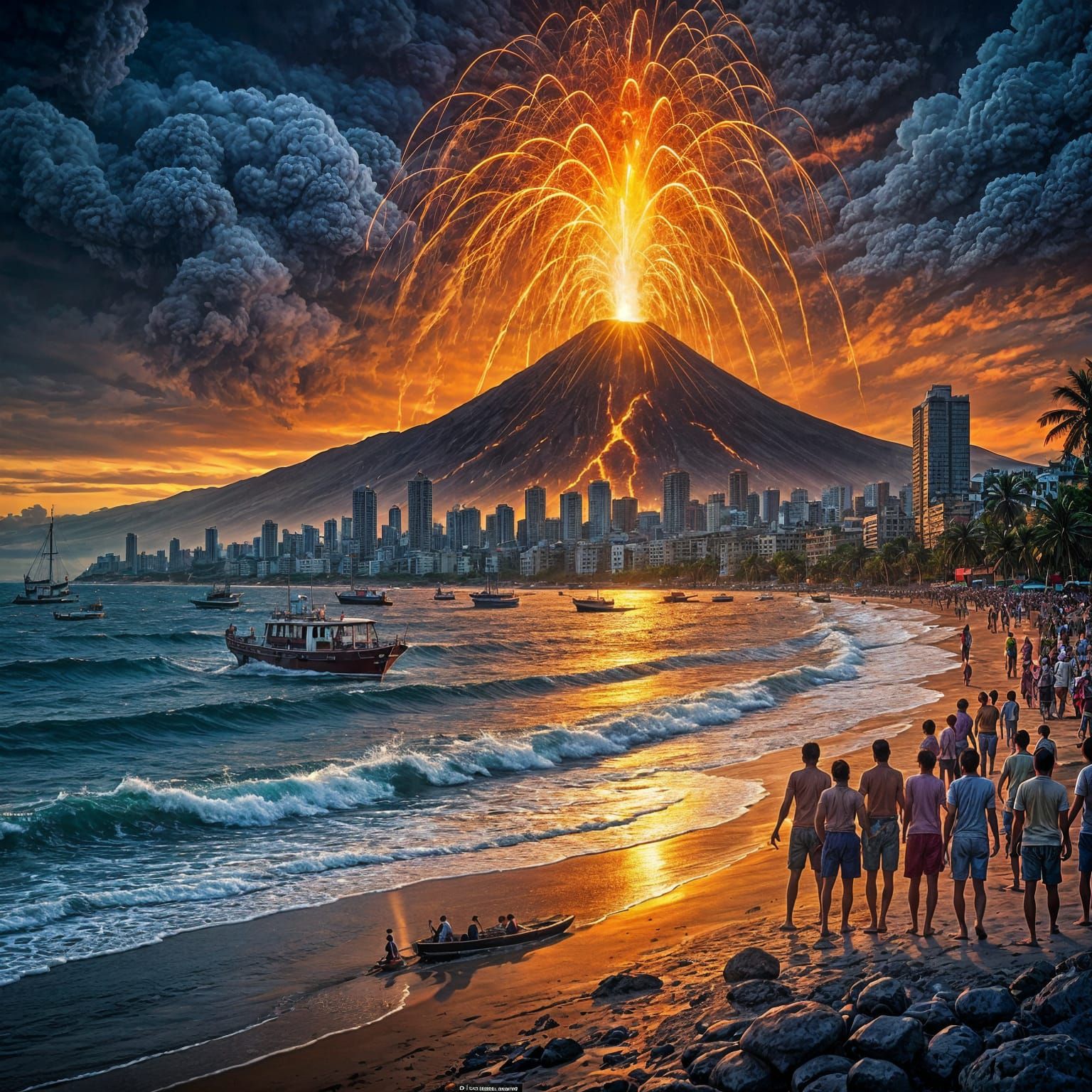 Volcanic Eruption Threatens Mumbai Island Escape