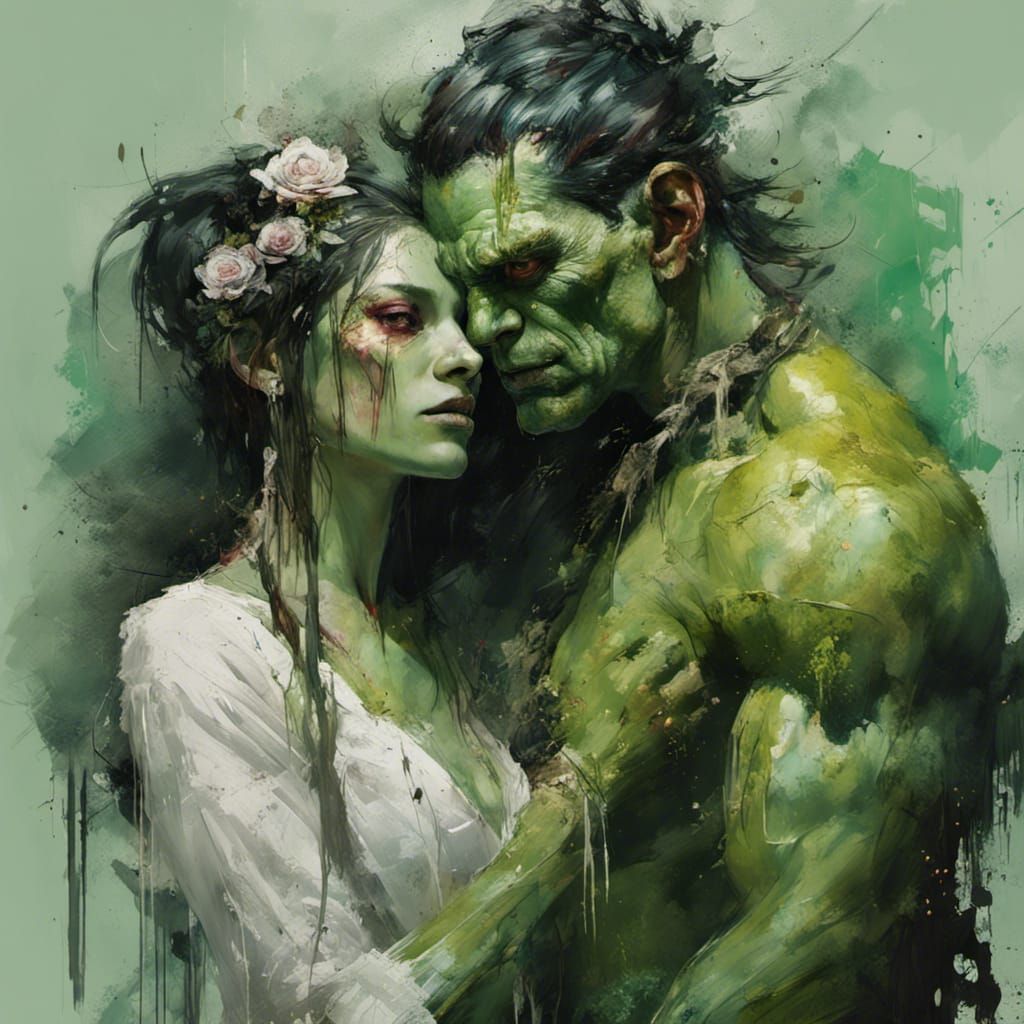 Ferocious Orc Bride and Groom Speedpaint