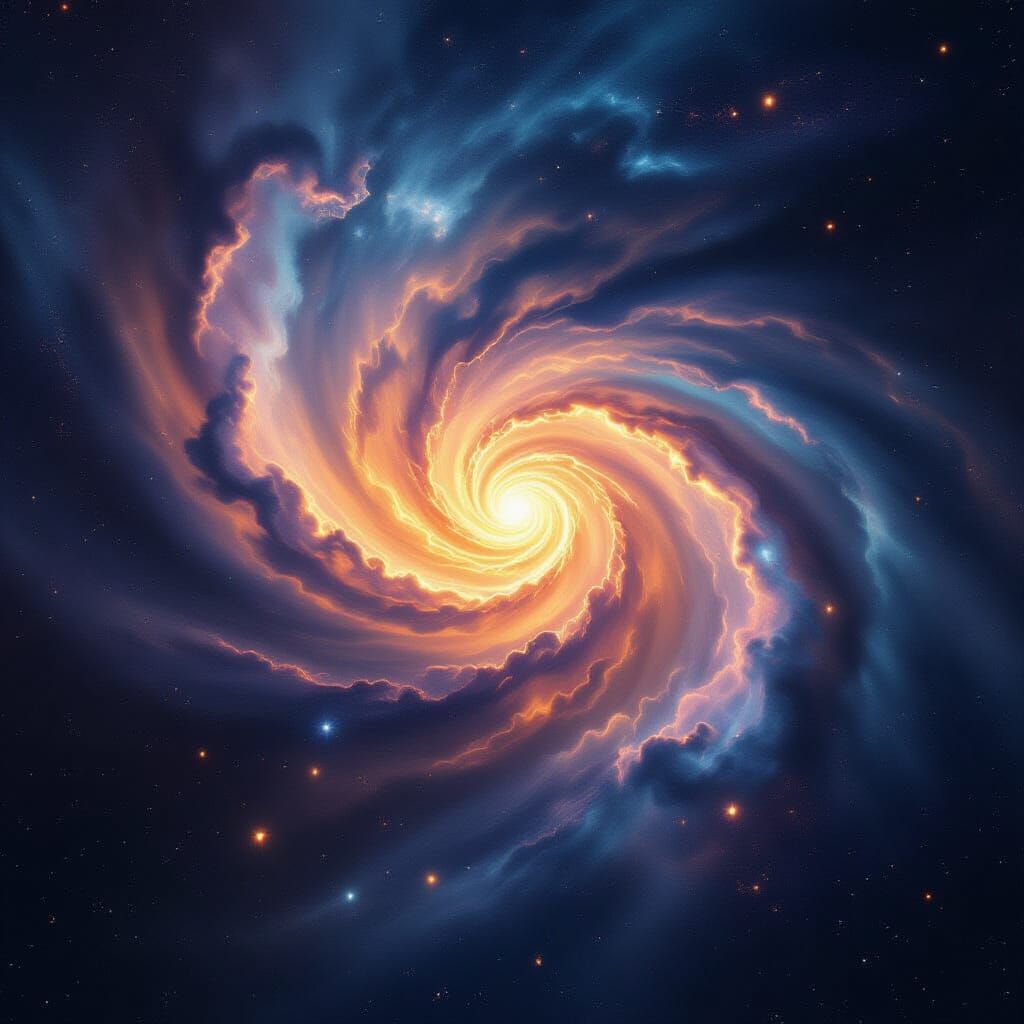 Majestic Cosmos: A Cinematic Galaxy Landscape