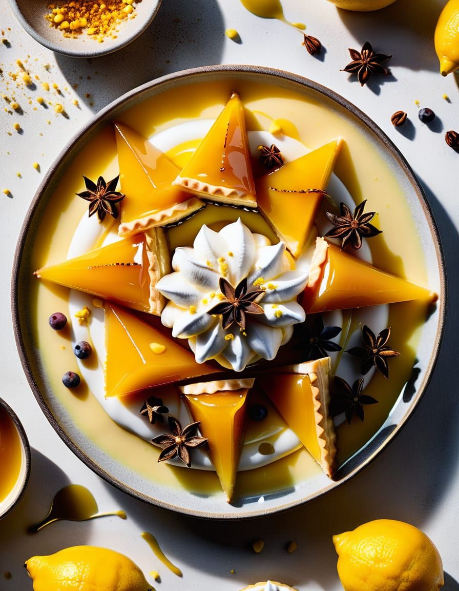 Deconstructed lemon tart.