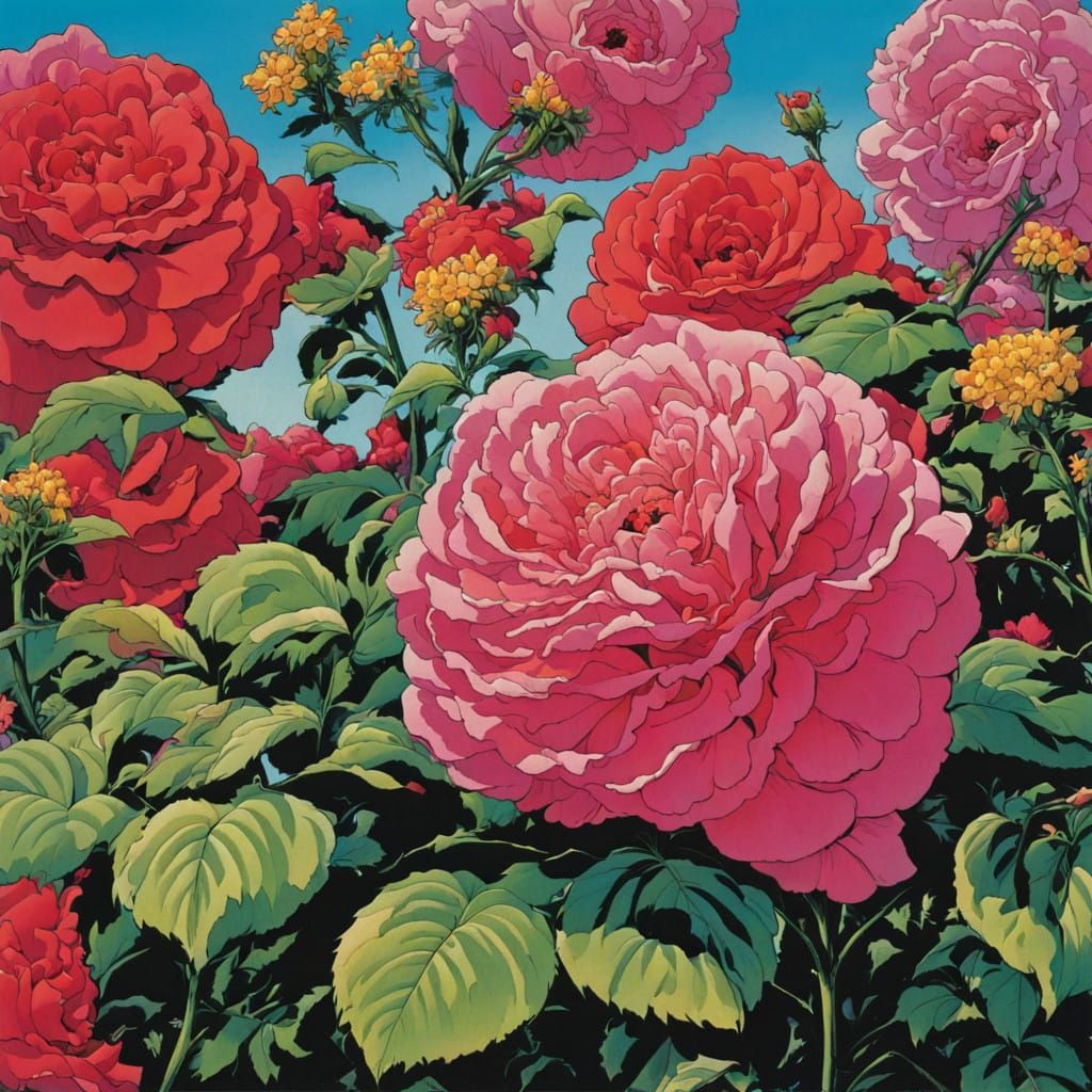 Kirby's Vibrant Floral Masterpiece