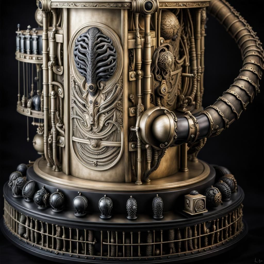 Lovecraftian Mi-Go brain cylinder