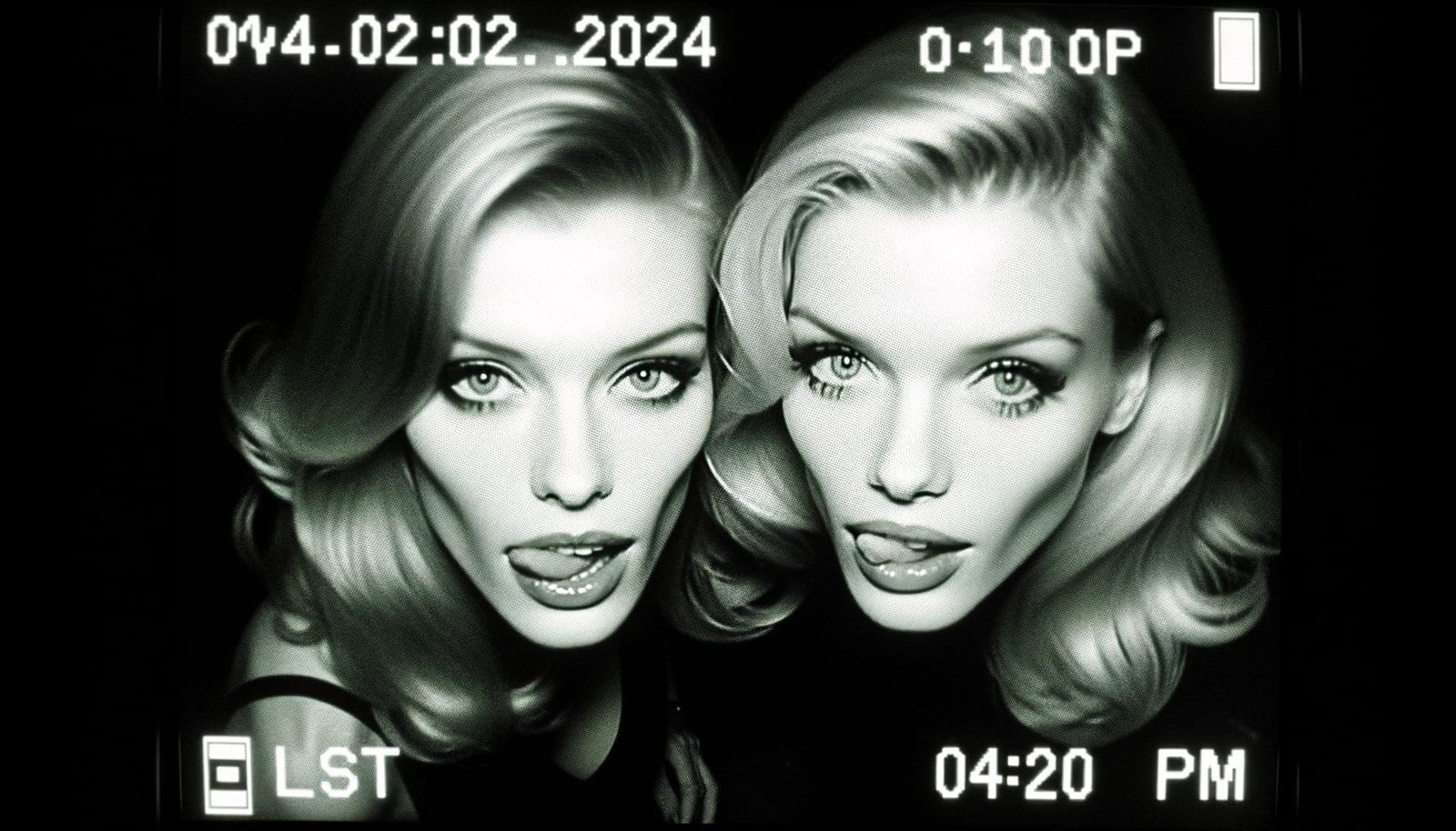 security cam of Megan Fox and Margot Robbie