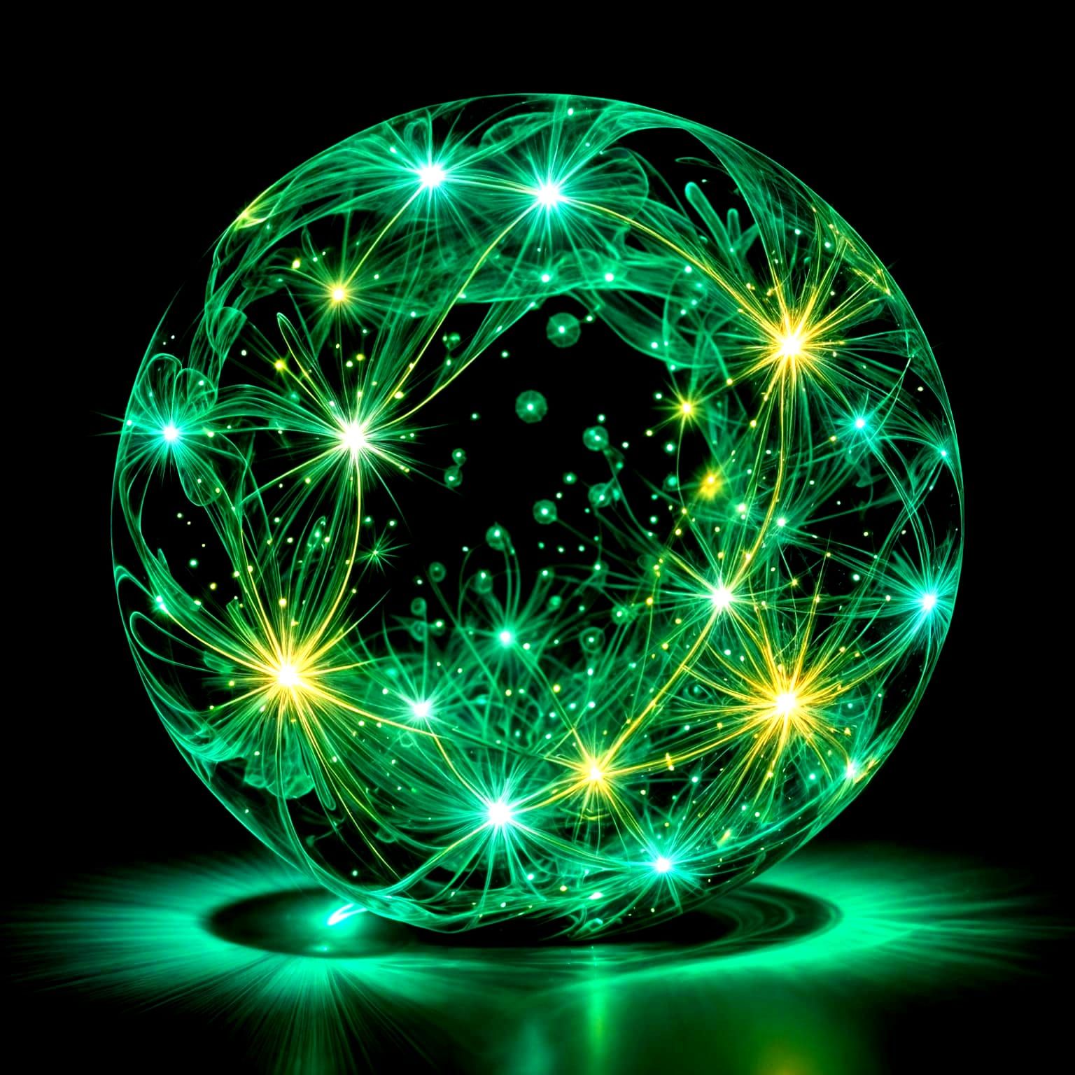 Vivid Luminous Abstract Art