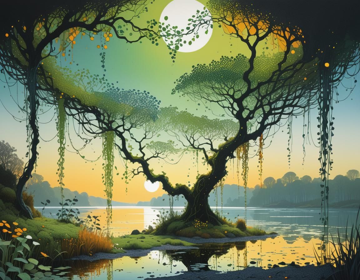 Lake in Landscape