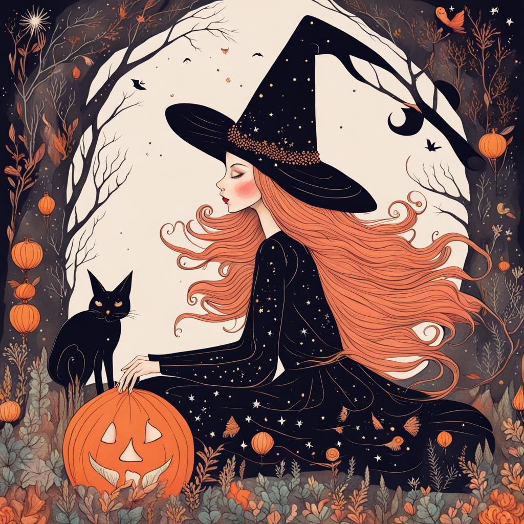 Whimsical Witch Whispering Wonderful Secrets