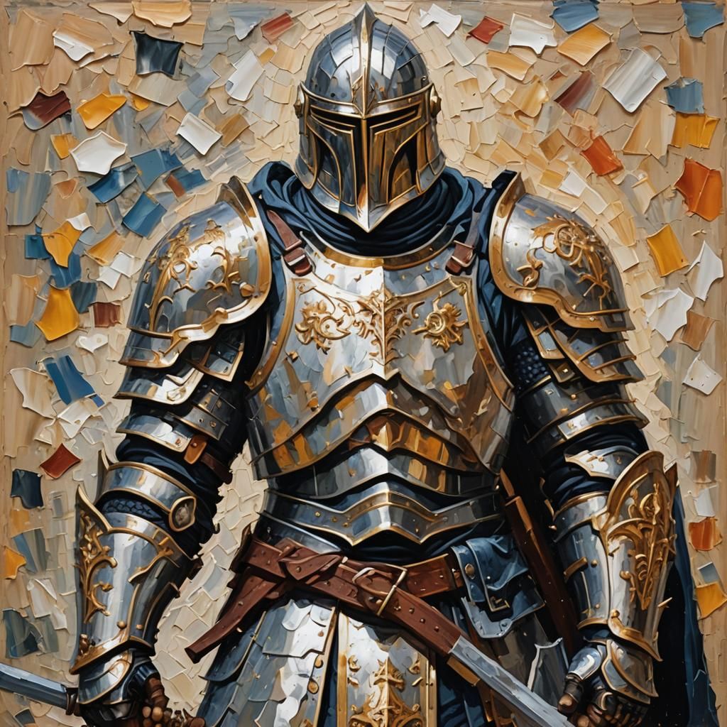 Paladin in Impasto Painting Style