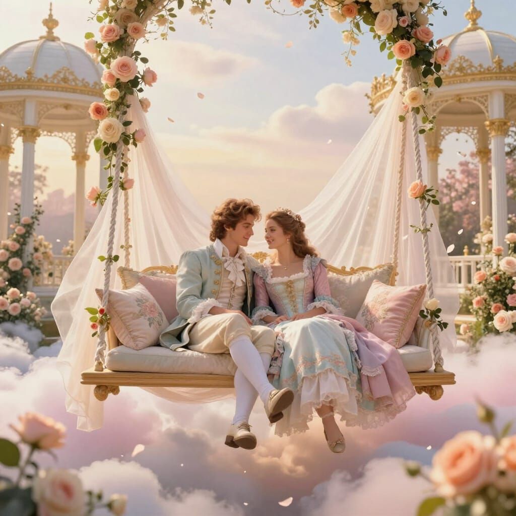 Rococo Romance in Floating Garden