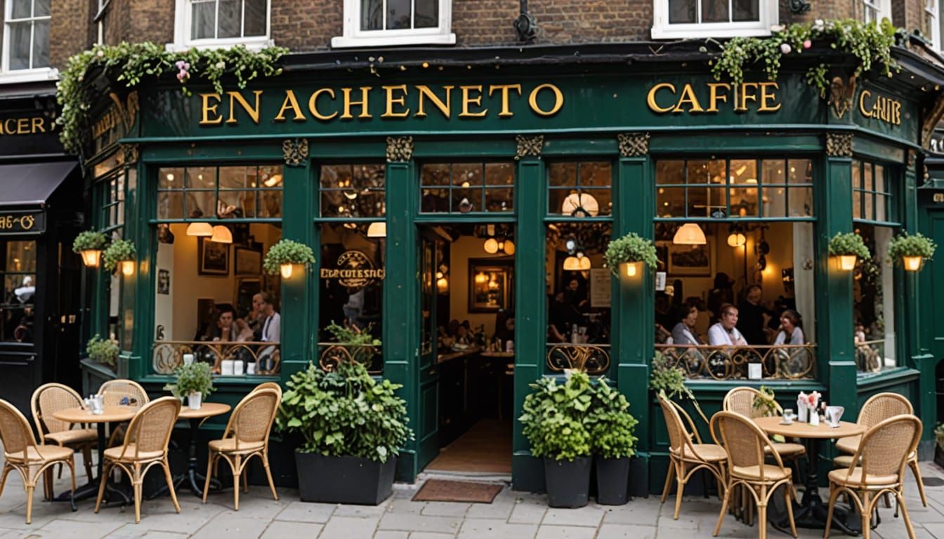 Enchanted Cafe Scene in London
