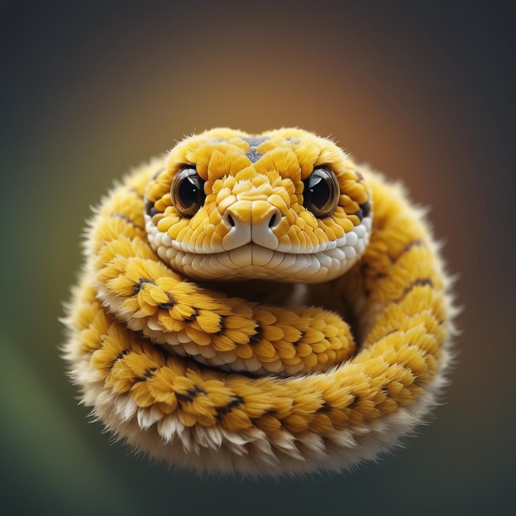 Fuzzy and Adorable: A Fluffy Baby Snake
